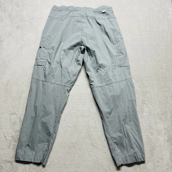 Nike Sportswear Tech Unlined Woven Cargo Pants Mens 34 Gray Stretch Drawstring - Picture 3 of 10